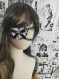 Lace Cross Gothic Eyepatch