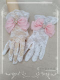 Lace Bow Bridal Gloves Lolita Accessories