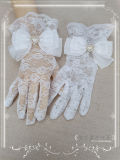 Lace Bow Bridal Gloves Lolita Accessories