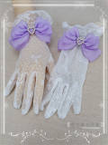 Lace Bow Thin Bridal Gloves Lolita Accessories