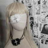 Lace Cross Gothic Eyepatch