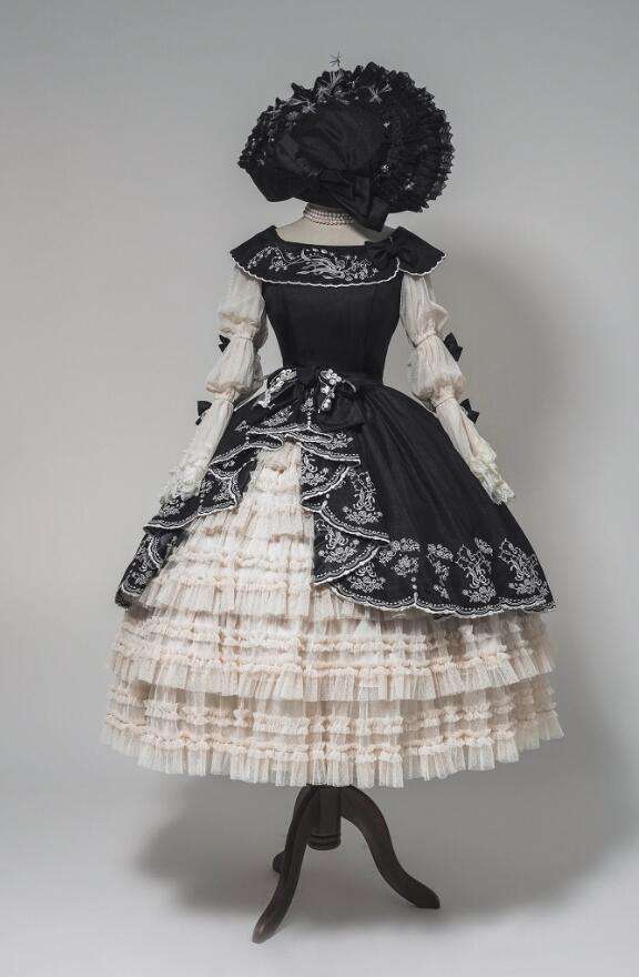 Embroidered Lily of the Valley Elegant Classic Lolita Dress