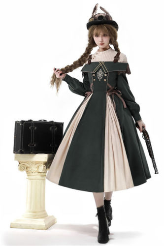 Traveler Off Shoulder Long Sleeves Lolita Dress and Blouse