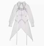 Bionic Dimension Futuristic Punk Lolita Cape, Top and Short Pants