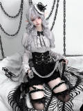 Dark Black Halloween Ouji Lolita Set