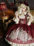 Mystery Land Bunny Print Classic Lolita Dress and Blouse