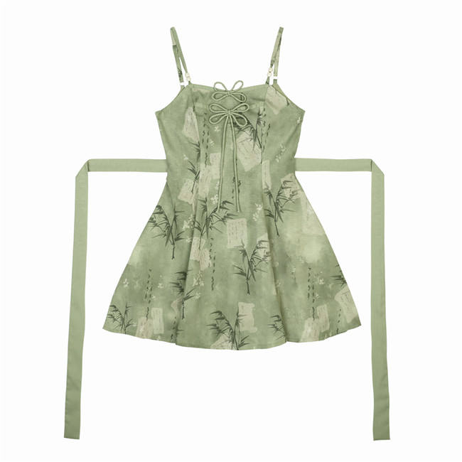 Bamboo Poetry Han Style Jumper Dress and Bolero