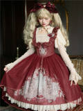 Mystery Land Bunny Print Classic Lolita Dress and Blouse