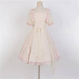 Peach Embroidery Pink Qi Lolita Dress