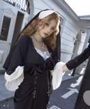 Cross Church Nun Lolita Dress, Cape, Headscarf, Necklace and Gloves