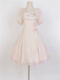 Peach Embroidery Pink Qi Lolita Dress