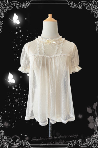 Dots Yarn Summer Lolita Blouse