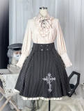 Castle Too King's College Stripe Lolita Skirt, Cape, Blouse and Ouji Set