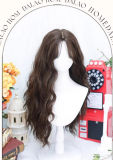 Dalao Home Waffle Eight-figure Fringe Long Curly Wig