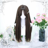 Dalao Home Eight-figure Fringe Long Straight Lolita Wig