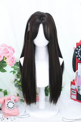 Dalao Home Eight-figure Fringe Long Straight Lolita Wig