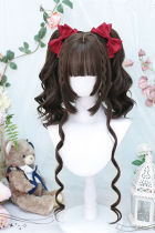 Dalao Home Leia Short Wig and Curly Ponytails