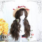 Dalao Home Waffle Eight-figure Fringe Long Curly Wig