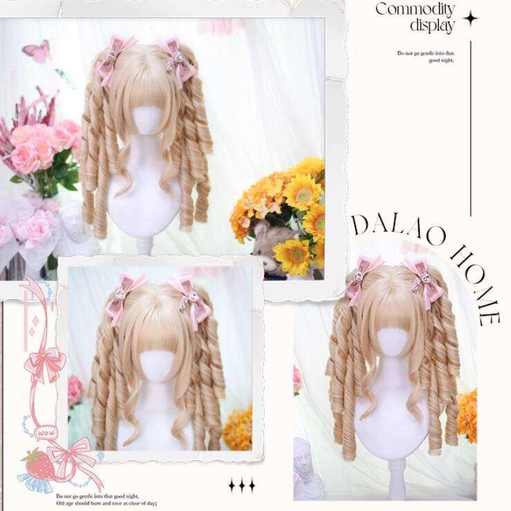 Dalao Home Manhe Roman Curls Princess Wig
