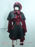 Queen's Game Ouji Lolita Blouse, Cape, Short Pants Red Green Blue