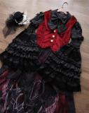 Nnstar Black Hime Sleeves Lolita Blouse and Necktie