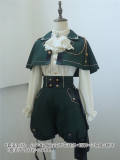 Queen's Game Ouji Lolita Blouse, Cape, Short Pants Red Green Blue
