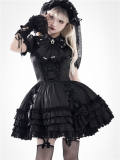 Nnstar Night Comes Gothic Lolita Jumper Dress and Necktie