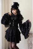 Nnstar Black Hime Sleeves Lolita Blouse and Necktie