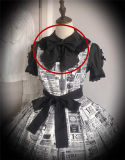 Nnstar Black Hime Sleeves Lolita Blouse and Necktie