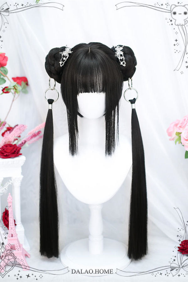 Dalao Home Short Hime Wig and Ponytails