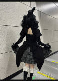 Duke of the Trap Rabbit Fake Two-pieces Gothic Lolita Dress and Hat