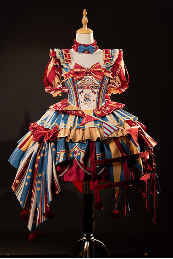 Circus Fairy Tale Super Sweet Lolita Dress, Choker and Ribbon