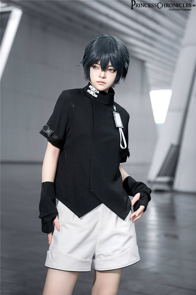 Princess Chronicles White Cat Techwear Coat, Top and Short Pants Ouji Fashion