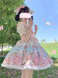 Cute Lamb and Duck Print Sweet Lolita Dress