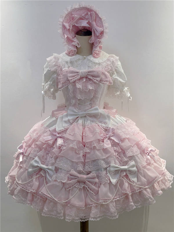 When Love Comes Doll HIme Lolita Dress, Blouse, Headdress and  Wristcuffs