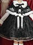 Tommy Bear Snow Moon Castle Lolita JSK, Cape and Blouse