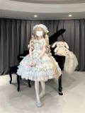 When Love Comes Doll HIme Lolita Dress, Blouse, Headdress and  Wristcuffs