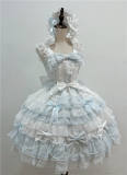 When Love Comes Doll HIme Lolita Dress, Blouse, Headdress and  Wristcuffs