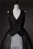 Lilith House Horrible Wonderland Suit Vest with Detachable overskirt