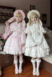 Pray for Snow Fall Cotton Doll Lolita Skirt, Blouse and Cape