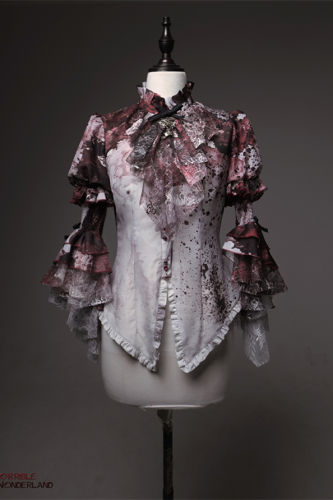 Lilith House Horrible Wonderland Set-in Hime Sleeves Lolita Blouse