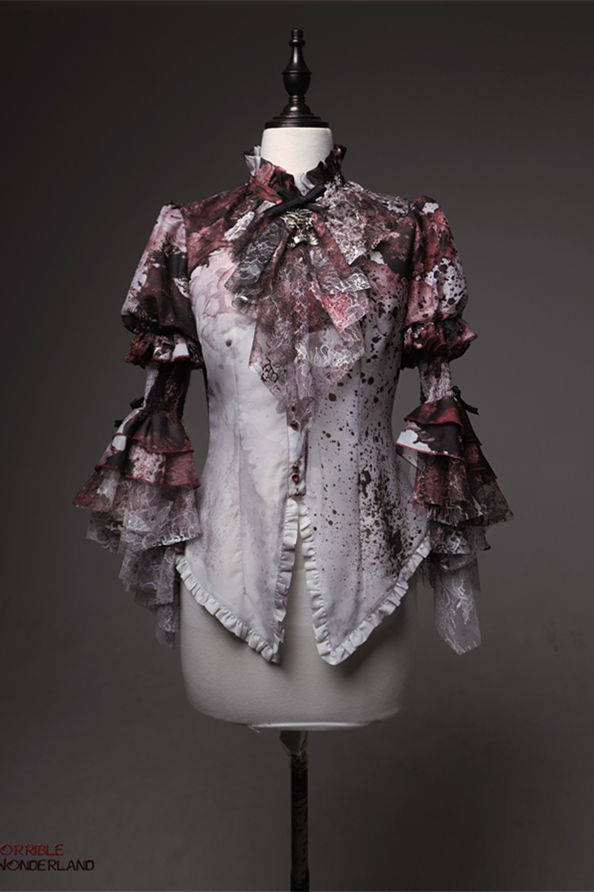 Lilith House Horrible Wonderland Set-in Hime Sleeves Lolita Blouse