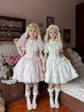 Pray for Snow Fall Cotton Doll Lolita Skirt, Blouse and Cape