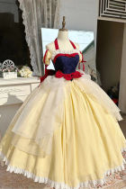 The Snow White Dairy Lolita Princess Dress Set Size M Short Version