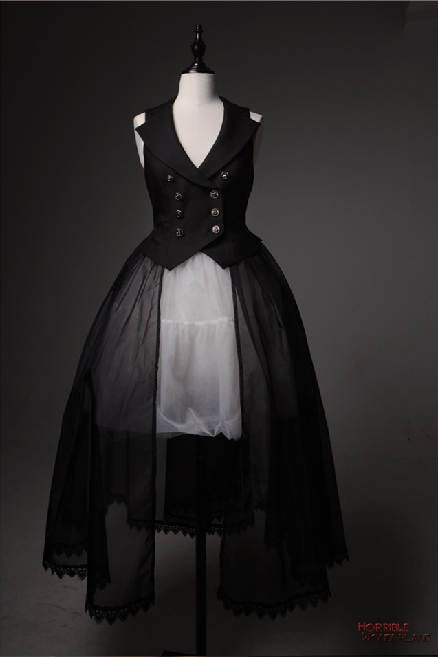 Lilith House Horrible Wonderland Suit Vest with overskirt