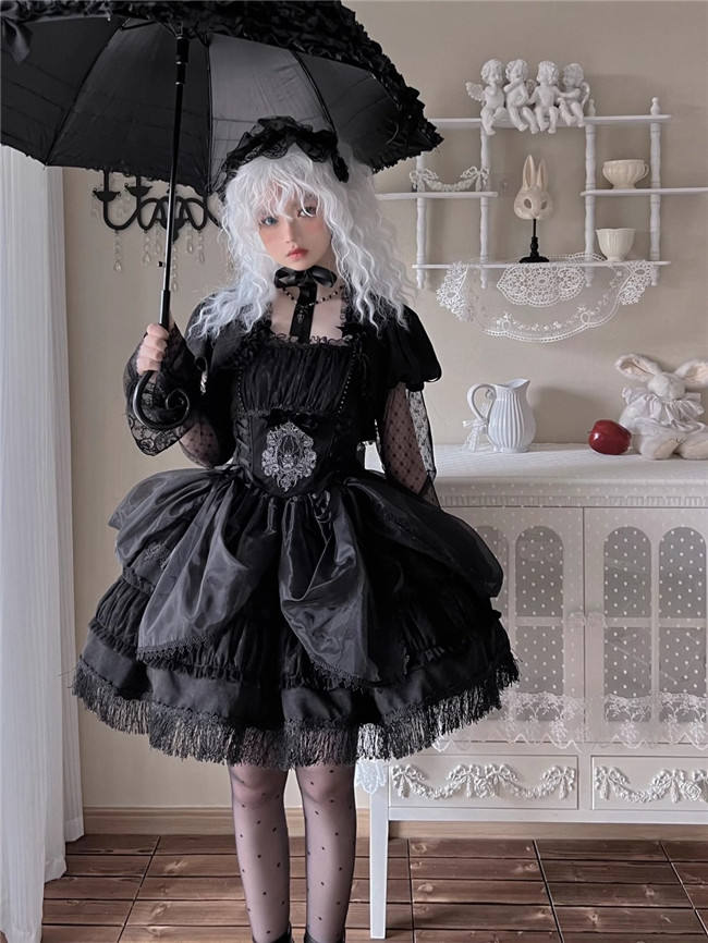 Moon River Spider Nest Gothic Lolita Dress-My Lolita Dress
