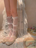 Lace Ruffles Bowknots Knee High Lolita Socks