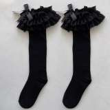 Multi-layer Lace Bowknots Cotton Lolita Socks