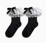 Multi-layer Lace Bowknots Cotton Lolita Socks