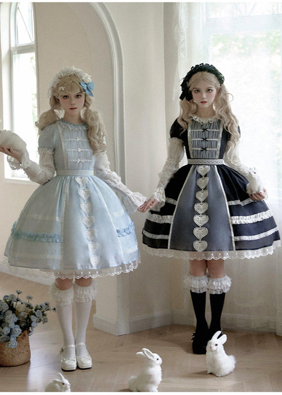 Withpuji Heart's Desire Doll Lolita Dress and Set-in Sleeves